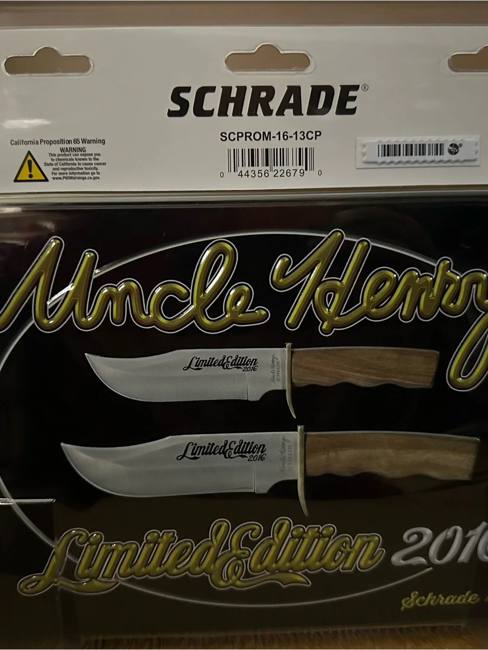 Schrade Uncle Henry Limited Edition 2016 Wood Handle Knife Set - 2-Pack